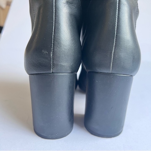 Sam Edelman Black boots Classic Hartley Mid Calf Dress Bootie Block Heel sz 9.5 - Picture 11 of 16